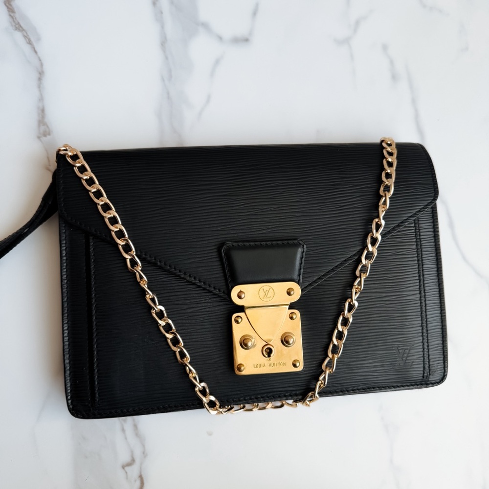 LV Epi Dragonne Sellier leather clutch as crossbody - Picture 5 of 16